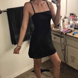 Black mini dress